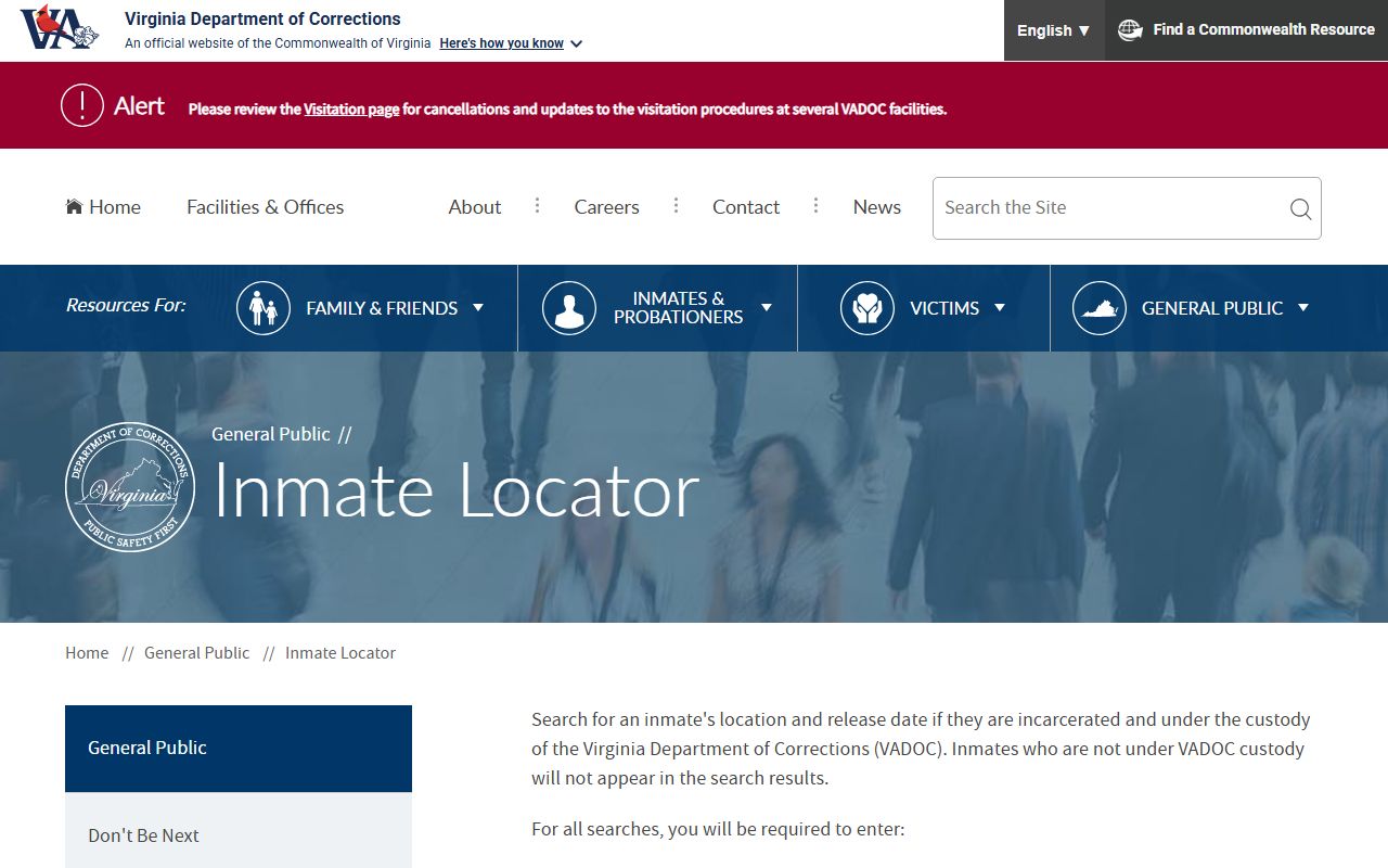 Franklin Jail Mugshots VADOC inmate locator