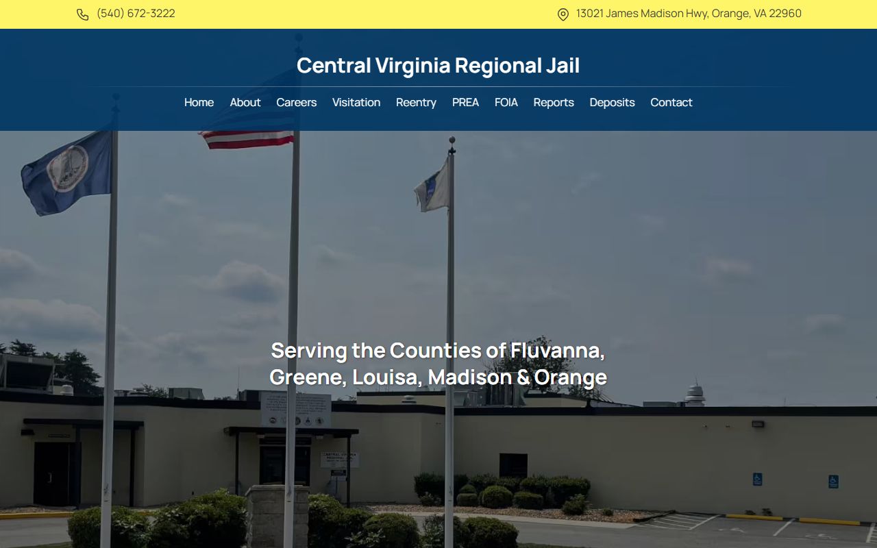 Louisa County jail mugshots — Central Virginia Regional Jail website